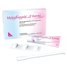 MYKOFUNGIN 3 kombinuotos 200 mg makšties tabletės + 10 mg/g Cre., 1 pakuotė
