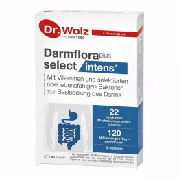 DARMFLORA plus select intens kapsulės, 40 vnt