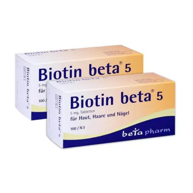 Biotinas beta 5 tabletės, 200 vnt