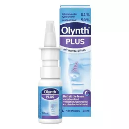 OLYNTH Plius 0,1 %/5 % suaugusiems nosies purškalas o.K., 10 ml