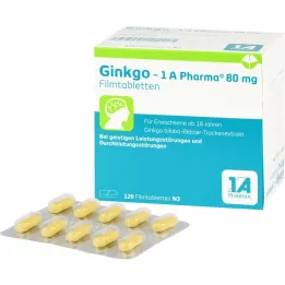 GINKGO-1A Pharma 80 mg plėvele dengtos tabletės, 120 vnt
