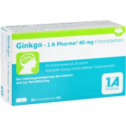 GINKGO-1A Pharma 40 mg plėvele dengtos tabletės, 60 vnt