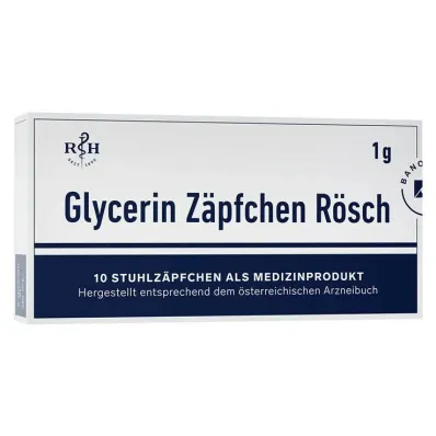 Glicerino žvakutės Rösch 1 g nuo vidurių užkietėjimo, 10 vnt Glicerino žvakutės Rösch 1 g nuo vidurių užkietėjimo, 10 vnt