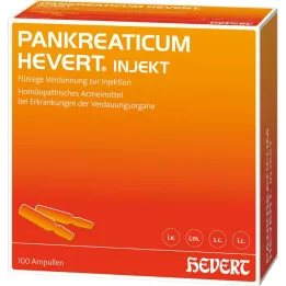 PANKREATICUM Hevert injekt ampulės, 100 vnt