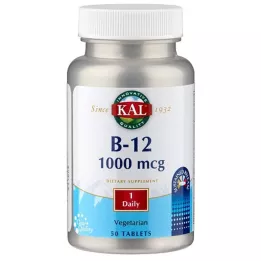 VITAMIN B12 1000 µg tabletės, 50 vnt