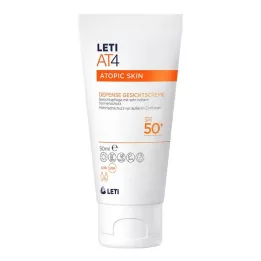 LETI AT4 Defence veido kremas SPF 50+, 50 ml