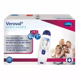 VEROVAL 2in1 infraraudonųjų spindulių klinikinis termometras, 1 vnt