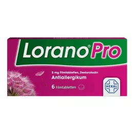 LORANOPRO 5 mg plėvele dengtos tabletės, 6 vnt