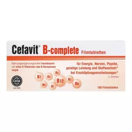 CEFAVIT B-komplektas plėvele dengtos tabletės, 100 vnt