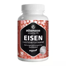 EISEN 20 mg+Histidinas+Vitaminai C/B9/B12 kapsulės, 90 vnt