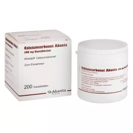 CALCIUMCARBONAT ABANTA 500 mg kramtomosios tabletės, 200 vnt