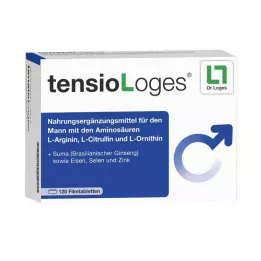 TENSIO LOGES Plėvele dengtos tabletės, 120 vnt