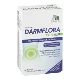 DARMFLORA Aktiv Plus 100 milijardų bakterijų + 7 vitaminai, 80 vnt