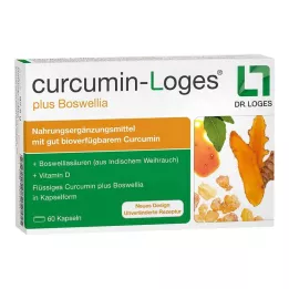 CURCUMIN-LOGES plius Boswellia kapsulės, 60 vnt