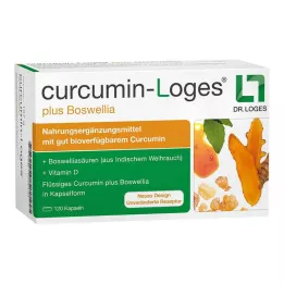 CURCUMIN-LOGES plius Boswellia kapsulės, 120 vnt