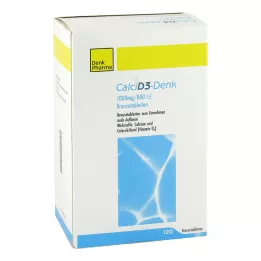 CALCI D3-Denk 1 000 mg/880 I.E. šnypščiosios tabletės, 120 vnt
