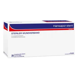 Hansapor sterilus žaizdų tvarstis 10x20 cm (25 vnt.)