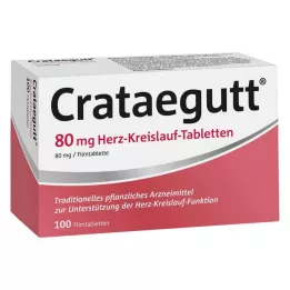 CRATAEGUTT 80 mg širdies ir kraujagyslių tabletės, 100 vnt
