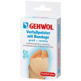 Gehwol priekinės pėdos dalies pagalvėlė su bintu, dešinės, didelė, 1 vnt