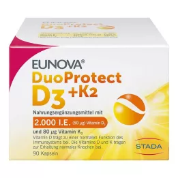 EUNOVA DuoProtect D3+K2 2000 TV/80 μg kapsulės, 90 vnt