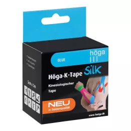 HÖGA-K-TAPE Šilkas 5 cmx5 m l.fr.mėlyna kineziol.Juosta, 1 vnt