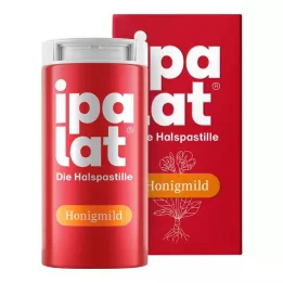 IPALAT Gerklės pastilės medus švelnus be mentolio be cukraus, 40 vnt