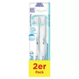 MERIDOL Švelnus dantų šepetėlio dvigubas paketas, 2 vnt