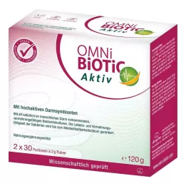 OMNI BiOTiC aktyvūs milteliai, 2X60 g