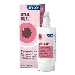 HYLO DUAL Akių lašai, 10 ml