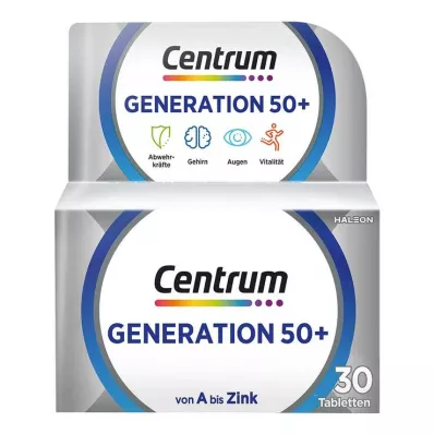 CENTRUM 50+ kartos planšetės, 30 vnt CENTRUM 50+ kartos planšetės, 30 vnt