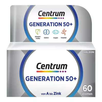 CENTRUM 50+ kartos planšetės, 60 vnt CENTRUM 50+ kartos planšetės, 60 vnt