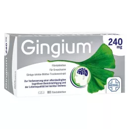 GINGIUM 240 mg plėvele dengtos tabletės, 80 vnt