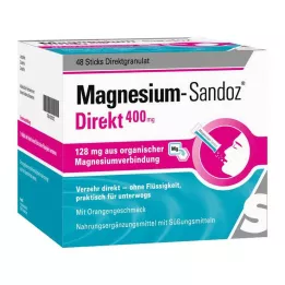 MAGNESIUM SANDOZ Direkt 400 mg lazdos, 48 vnt