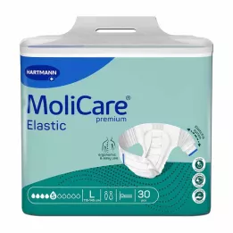 MOLICARE Premium Elastic Slip 5 lašai dydis L, 30 vnt