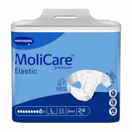 MOLICARE Premium Elastic Briefs 9 drops dydis L, 24 vnt
