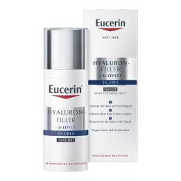 EUCERIN Anti-Age Hyaluron-Filler UREA naktinis kremas, 50 ml