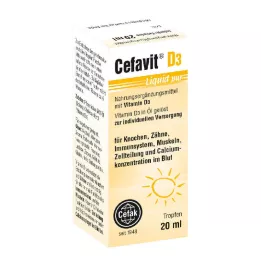 CEFAVIT D3 Skysti purpuriniai lašai, skirti vartoti per burną, 20 ml