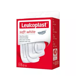 LEUKOPLAST minkšta balta Str.19x72/D.25/38x72/38x38mm, 30 vnt