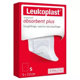 LEUKOPLAST Leukomed sterilus 5x7,2 cm žaizdos tvarstis, 5 vnt