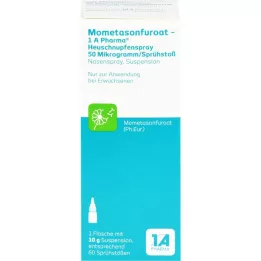 MOMETASONFUROAT-1A Ph.Šienligės purškalas 50 μg/sp.šūvis, 10 g