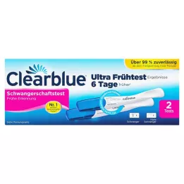 CLEARBLUE Nėštumo testas ankstyvas nustatymas, 2 vnt