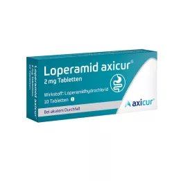LOPERAMID axicur 2 mg tabletės, 10 vnt