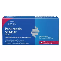 PANKREATIN STADA 20 000 skrandyje neirių kietų kapsulių, 100 vnt