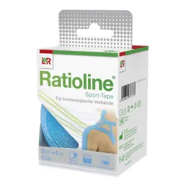 Ratioline sportinė juosta 5 cmx5 m turkis, 1 vnt