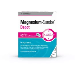 MAGNESIUM-SANDOZ Depo plėvele dengtos tabletės, 24 vnt