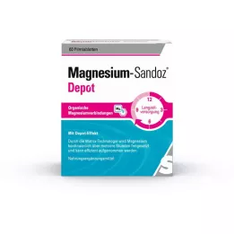 MAGNESIUM-SANDOZ Depo plėvele dengtos tabletės, 60 vnt
