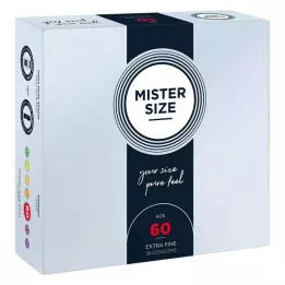 MISTER 60 dydžio prezervatyvai, 36 vnt