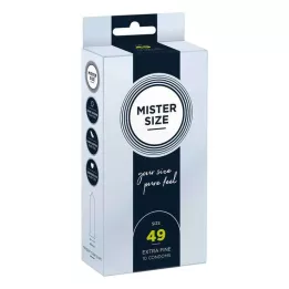 MISTER 49 dydžio prezervatyvai, 10 vnt