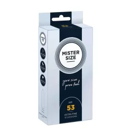 MISTER 53 dydžio prezervatyvai, 10 vnt