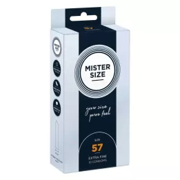MISTER 57 dydžio prezervatyvai, 10 vnt